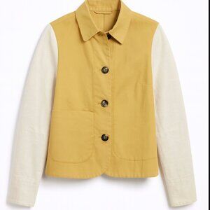 Baum und Pferdgarten Dance Bex Two-Tone Jacket NWT Size 34 New Wheat Yellow